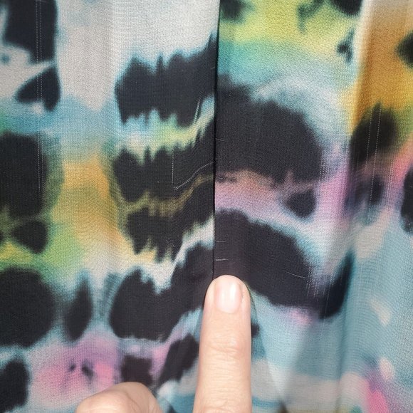 Torrid Plus Size Women's Rainbow Tie-Dye Sleeveless Maxi Dress Chiffon Size 20 - Picture 12 of 16